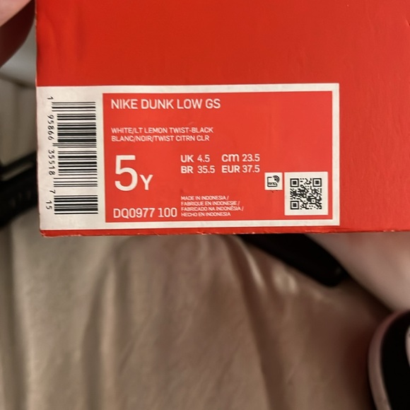 Nike dunk low, signal Blue Lemon Twist (GS) - Picture 3 of 4